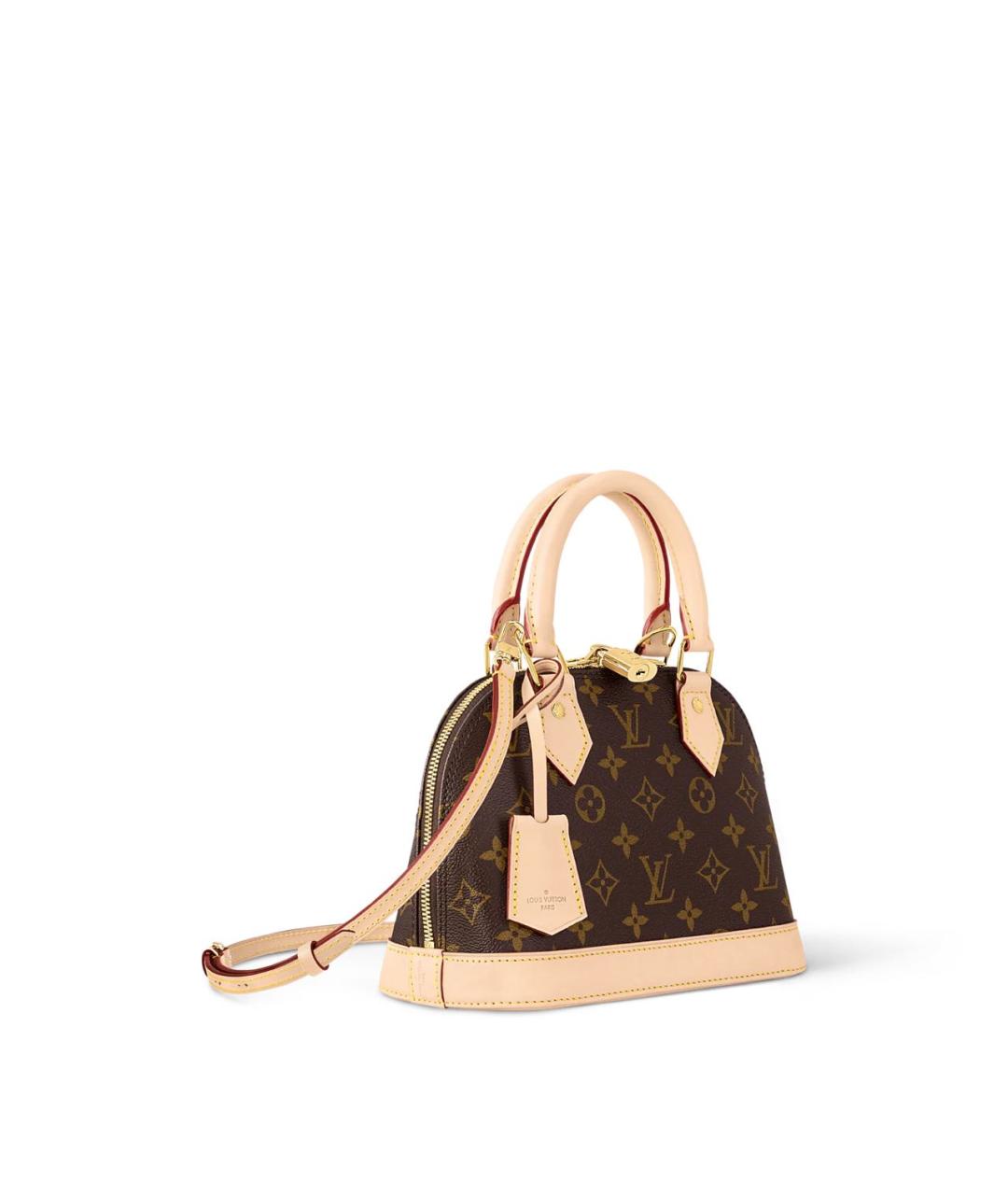 LOUIS VUITTON Коричневая сумка с короткими ручками из канвы, фото 2