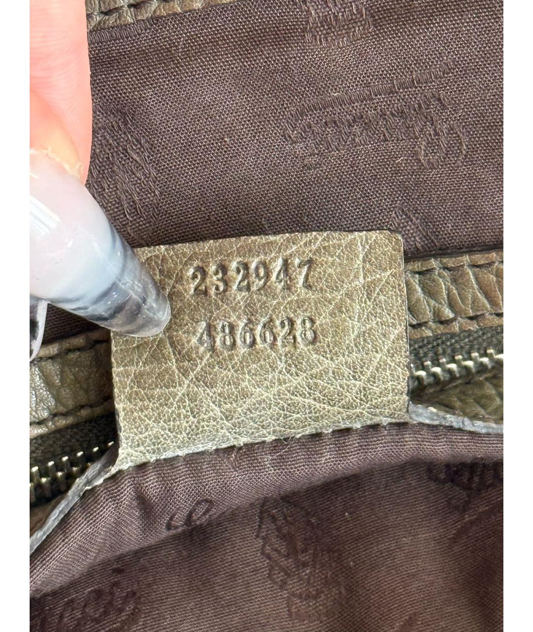 GUCCI Коричневая сумка тоут из канвы, фото 7