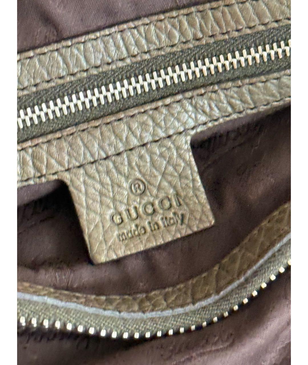 GUCCI Коричневая сумка тоут из канвы, фото 6