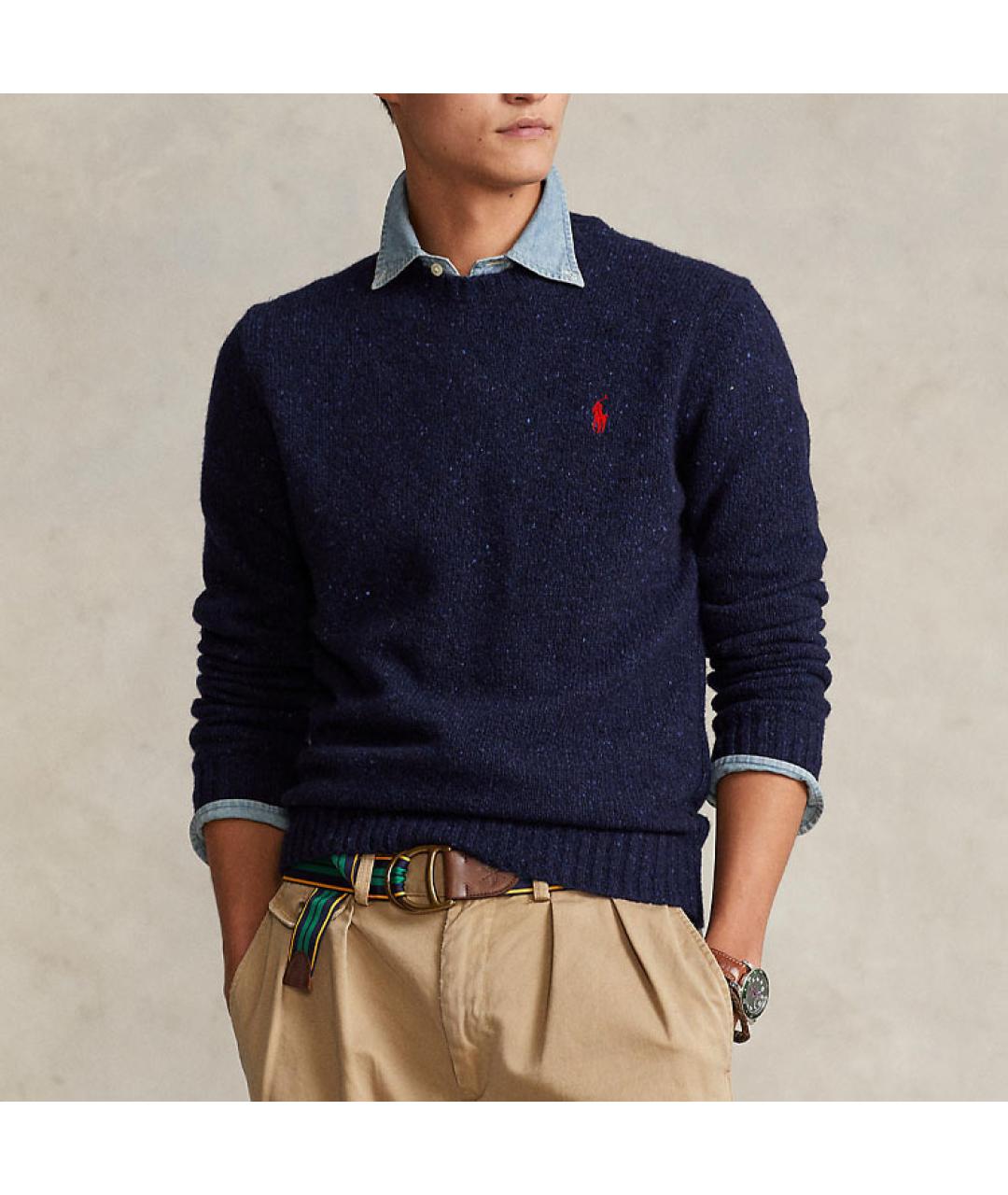 POLO RALPH LAUREN Темно-синий джемпер / свитер, фото 2