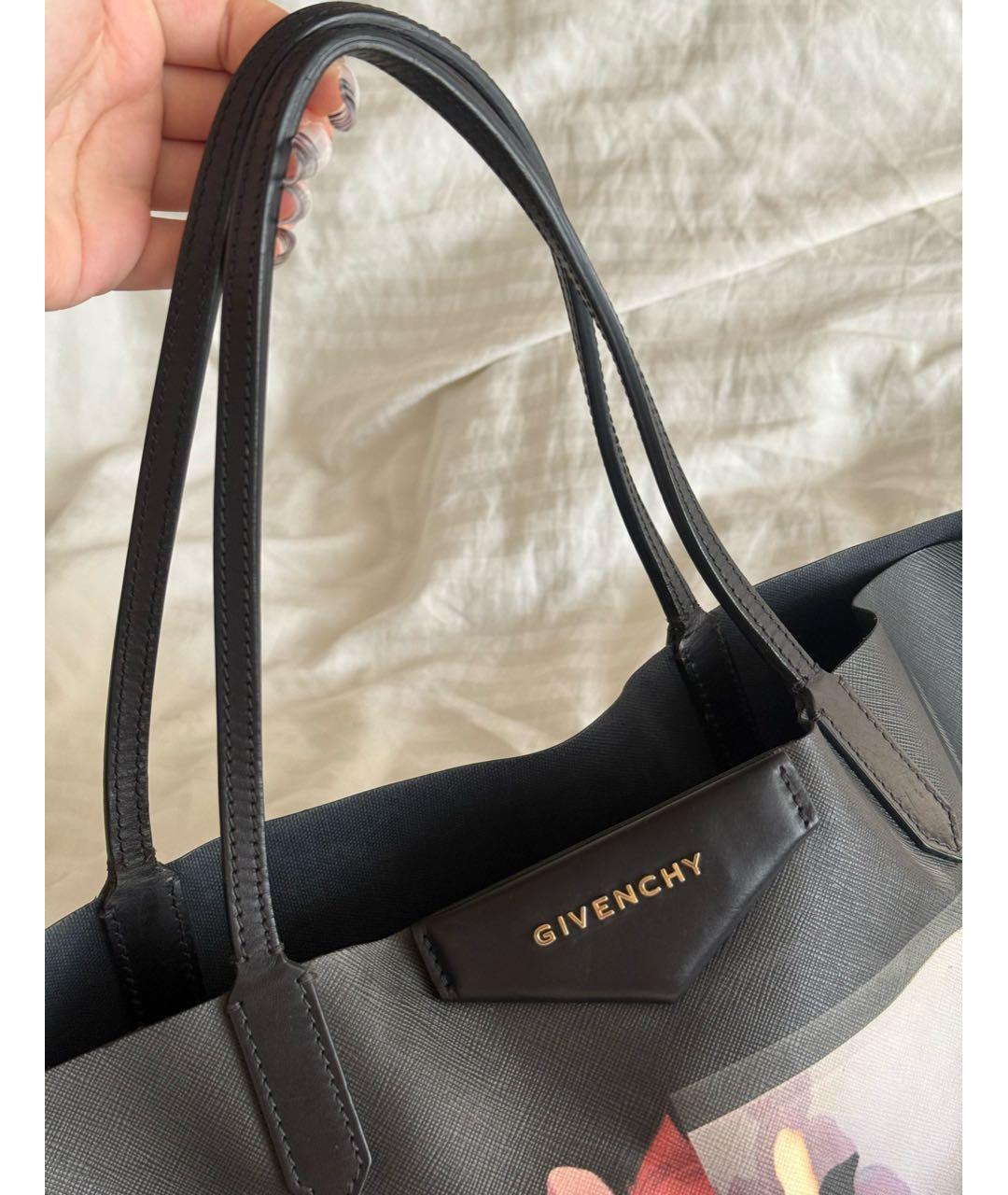 GIVENCHY Черная сумка тоут из канвы, фото 3