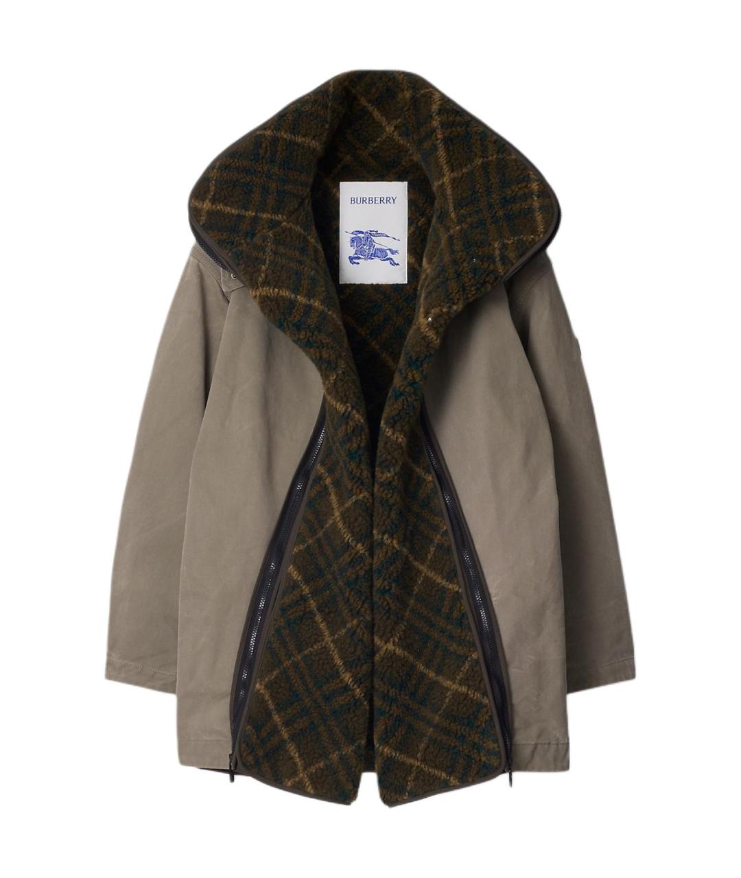 BURBERRY Серая парка, фото 1