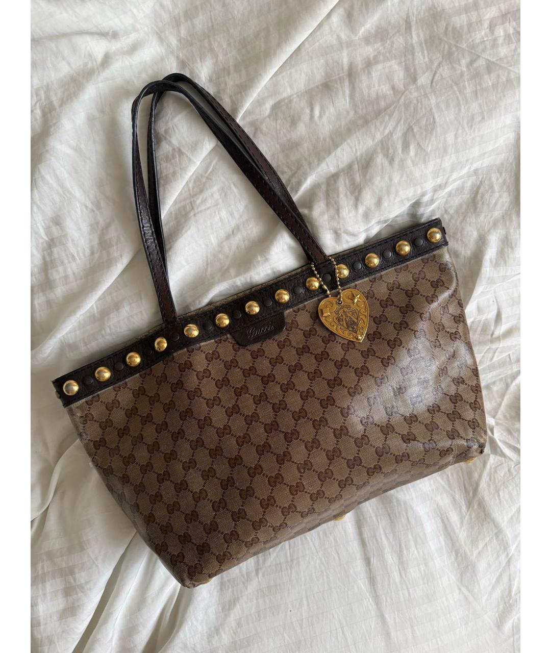 GUCCI Коричневая сумка тоут, фото 9