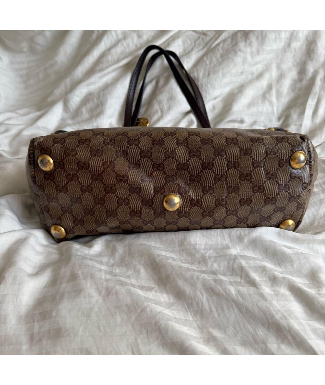 GUCCI Коричневая сумка тоут, фото 3