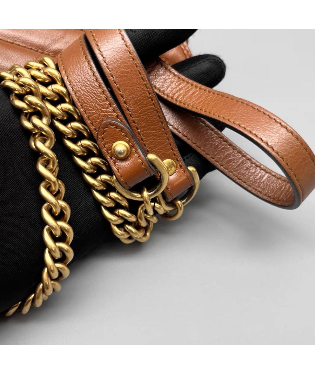 GUCCI Коричневая кожаная сумка через плечо, фото 5