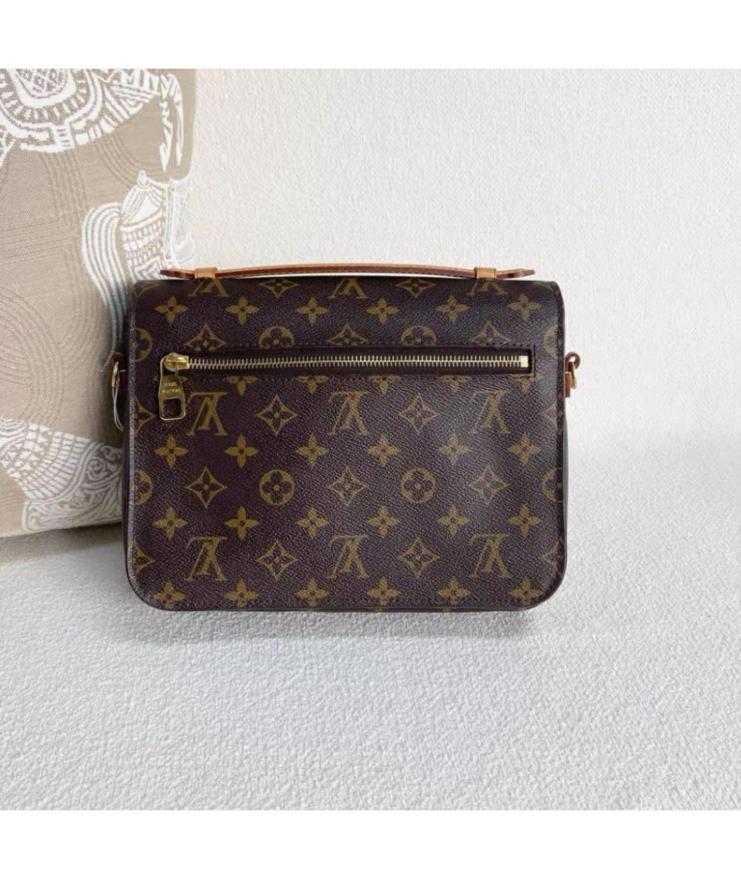 LOUIS VUITTON Коричневая сумка через плечо из канвы, фото 4
