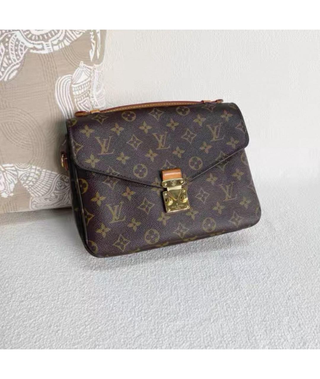 LOUIS VUITTON Коричневая сумка через плечо из канвы, фото 5