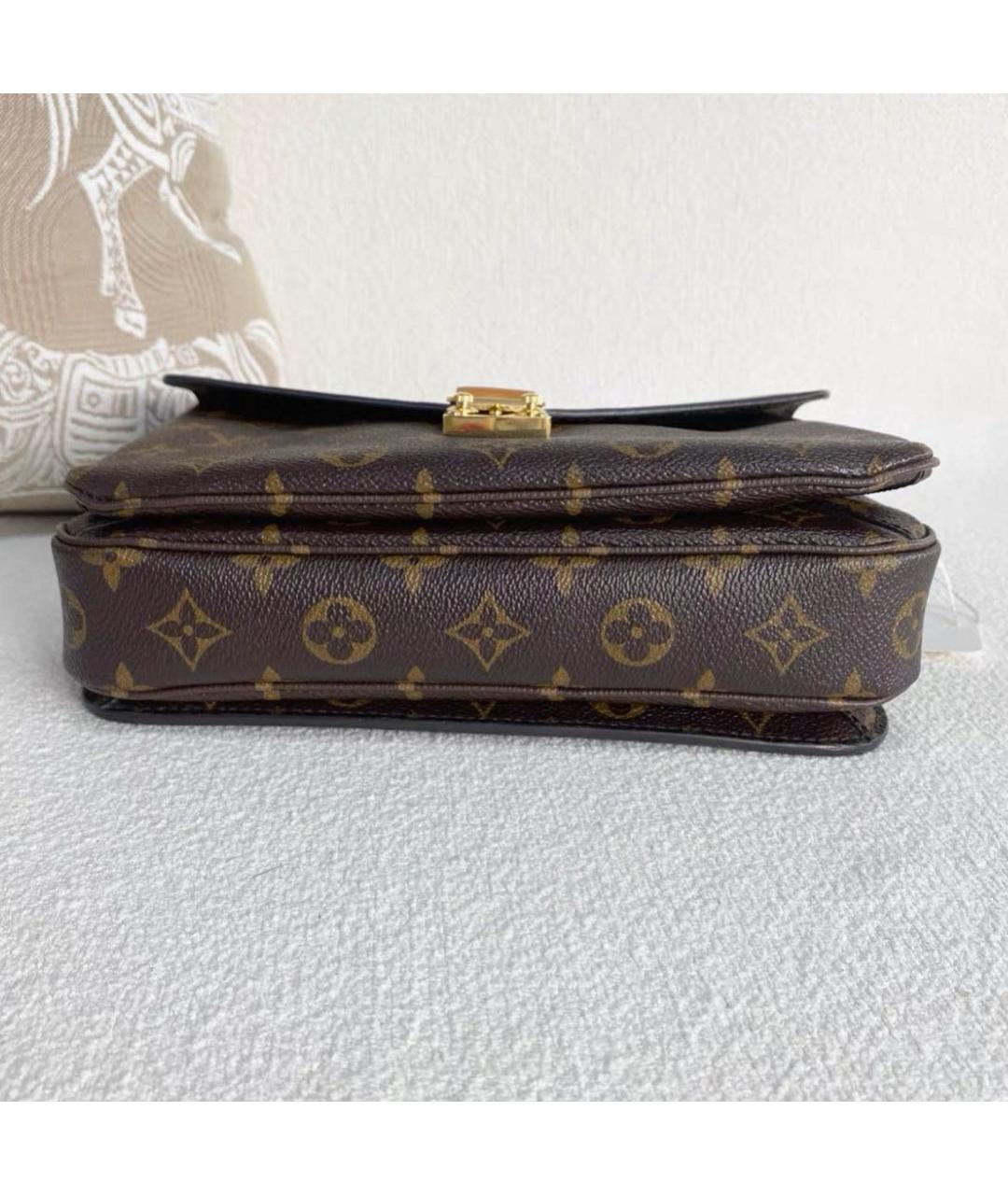 LOUIS VUITTON Коричневая сумка через плечо из канвы, фото 6