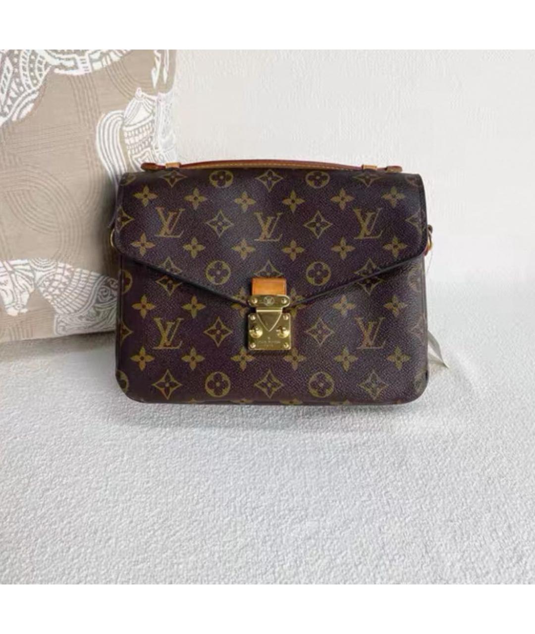 LOUIS VUITTON Коричневая сумка через плечо из канвы, фото 2
