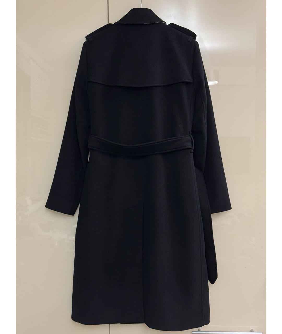 BURBERRY Черное кашемировое пальто, фото 4
