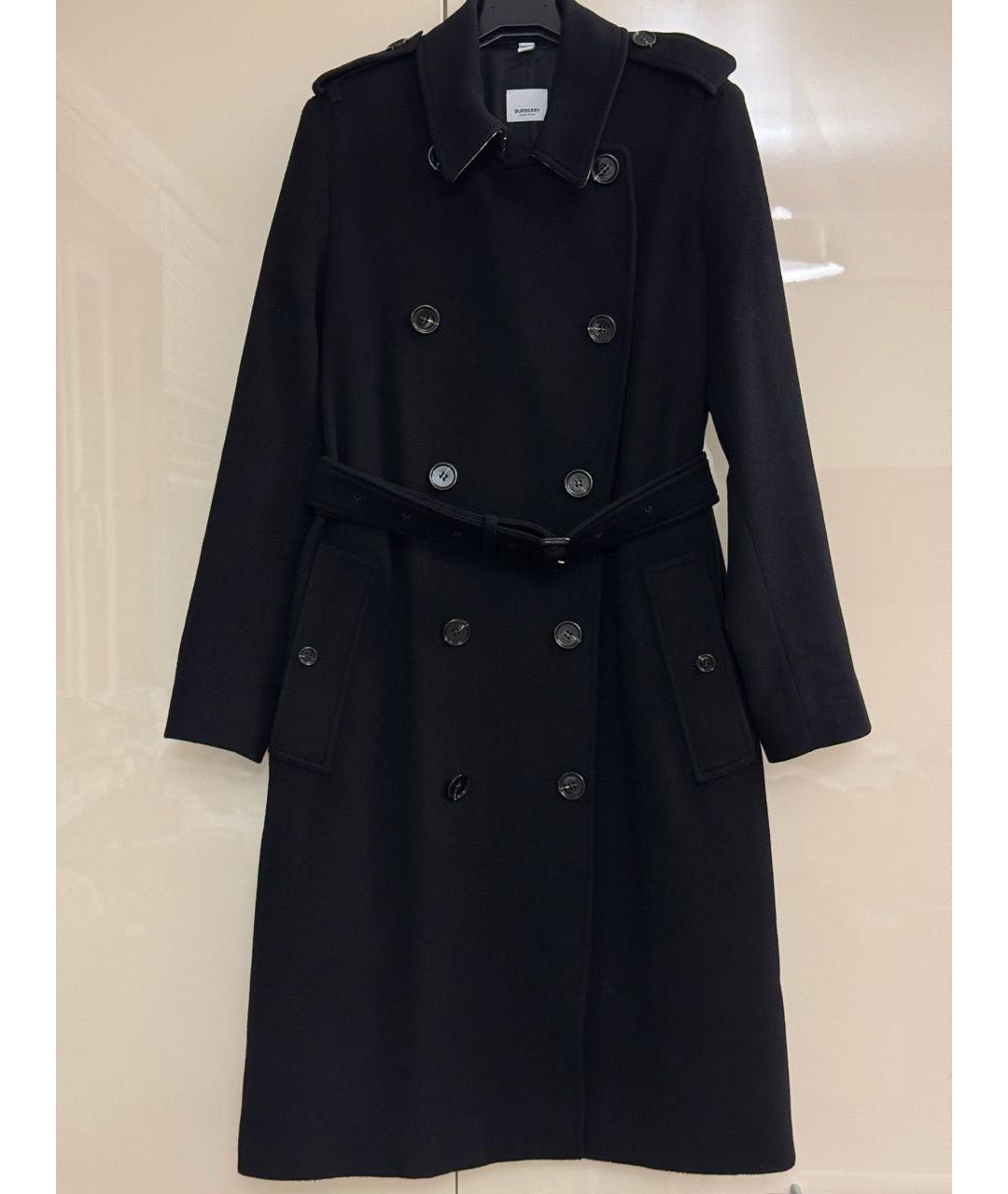 BURBERRY Черное кашемировое пальто, фото 2