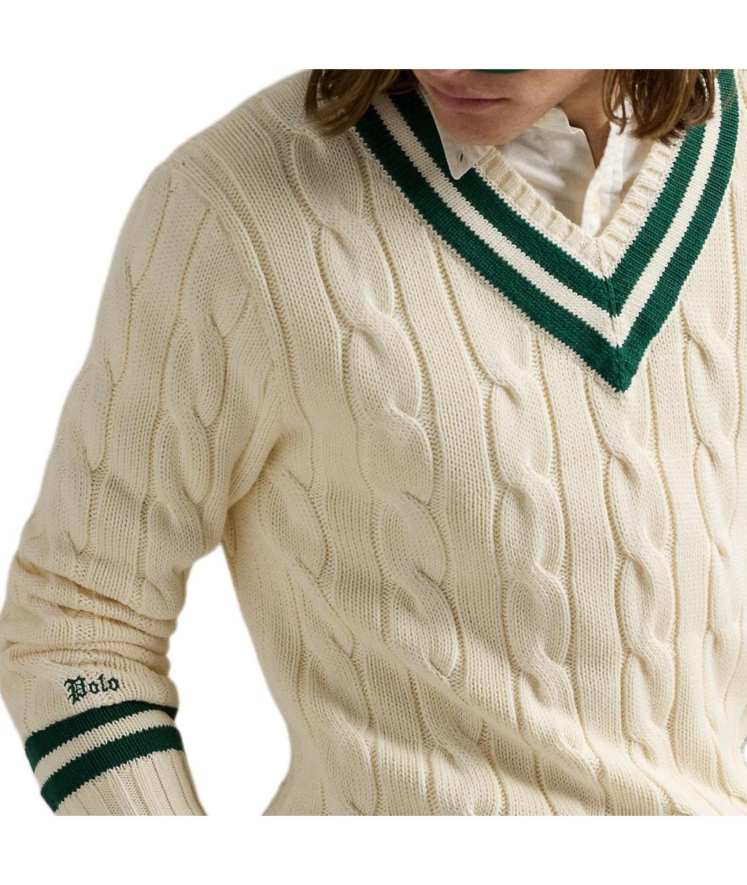 POLO RALPH LAUREN Бежевый джемпер / свитер, фото 5