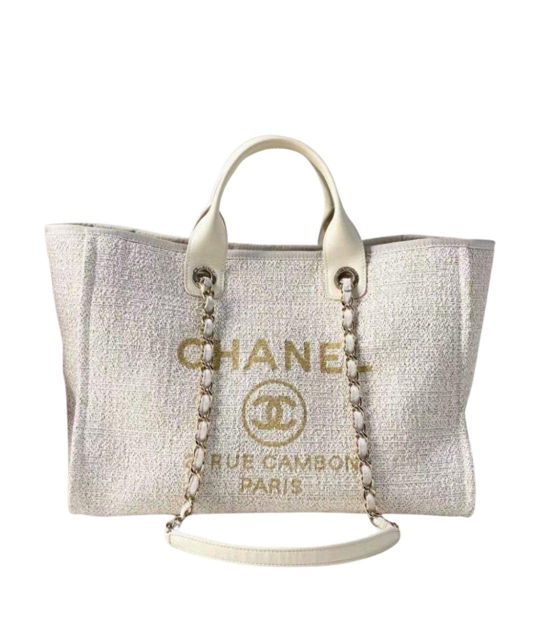 CHANEL Бежевая сумка тоут, фото 1