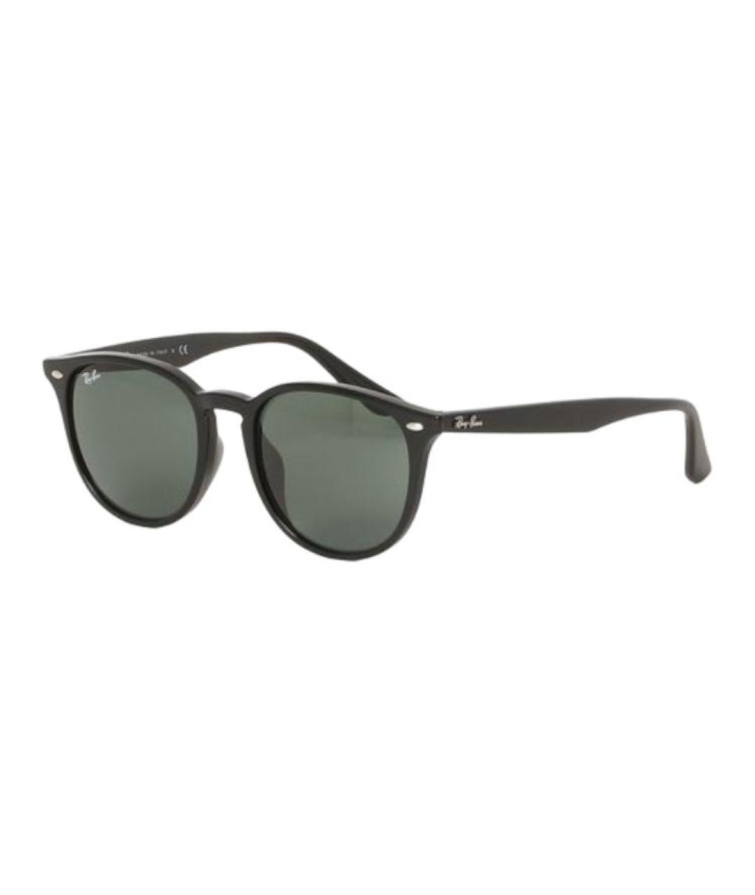 RAY BAN Черные пластиковые солнцезащитные очки, фото 1