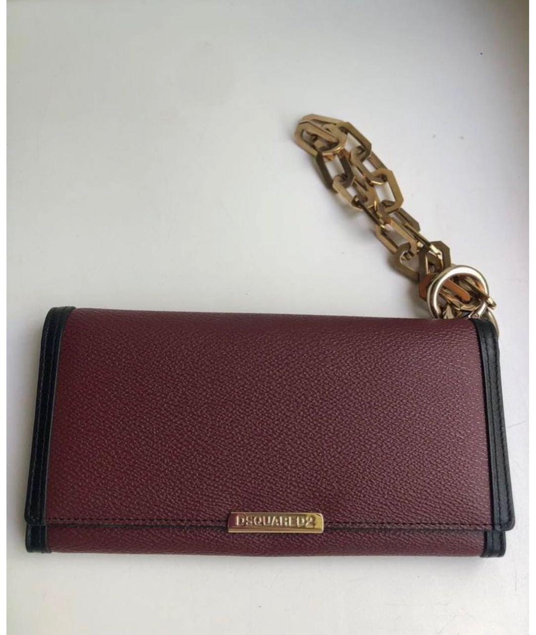 DSQUARED2 Бордовый кошелек, фото 7