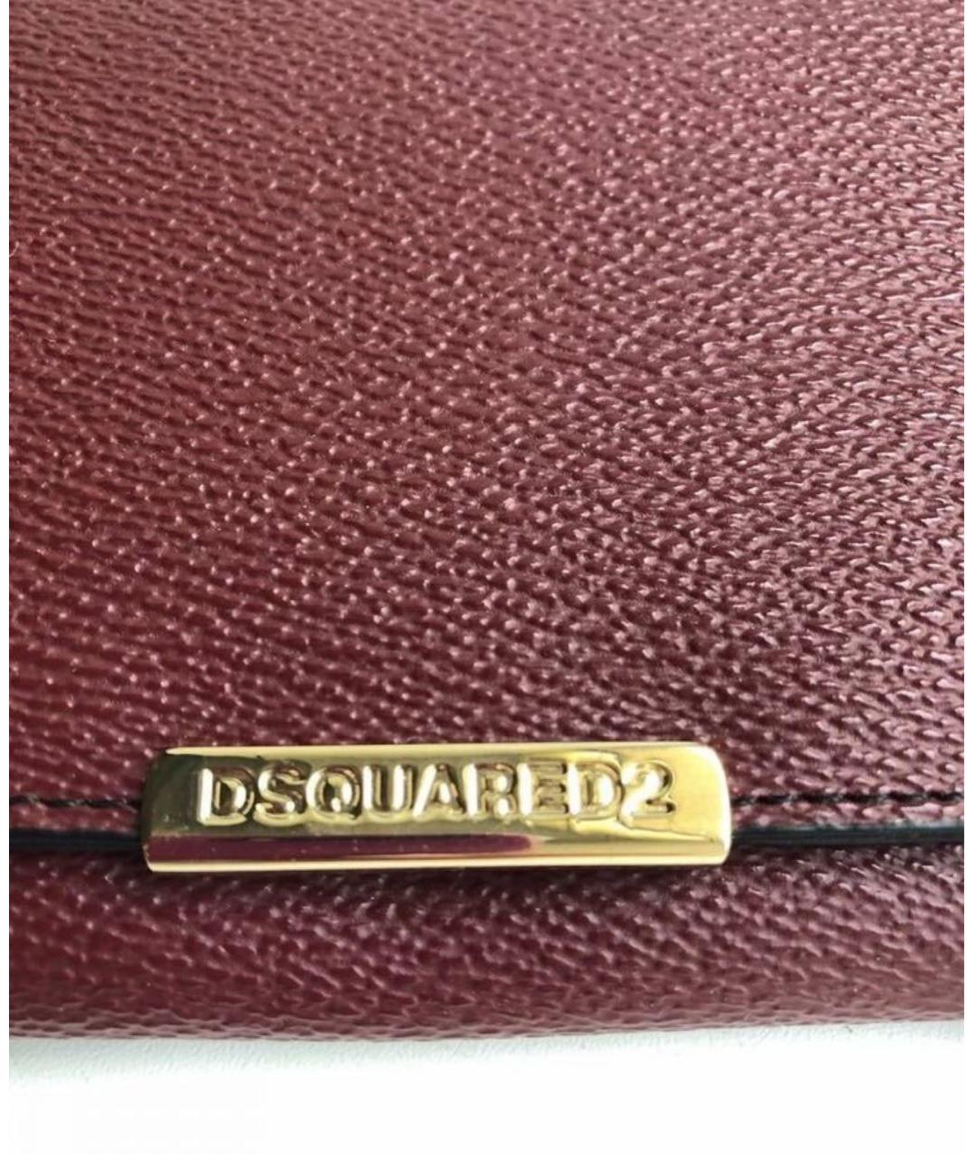 DSQUARED2 Бордовый кошелек, фото 3