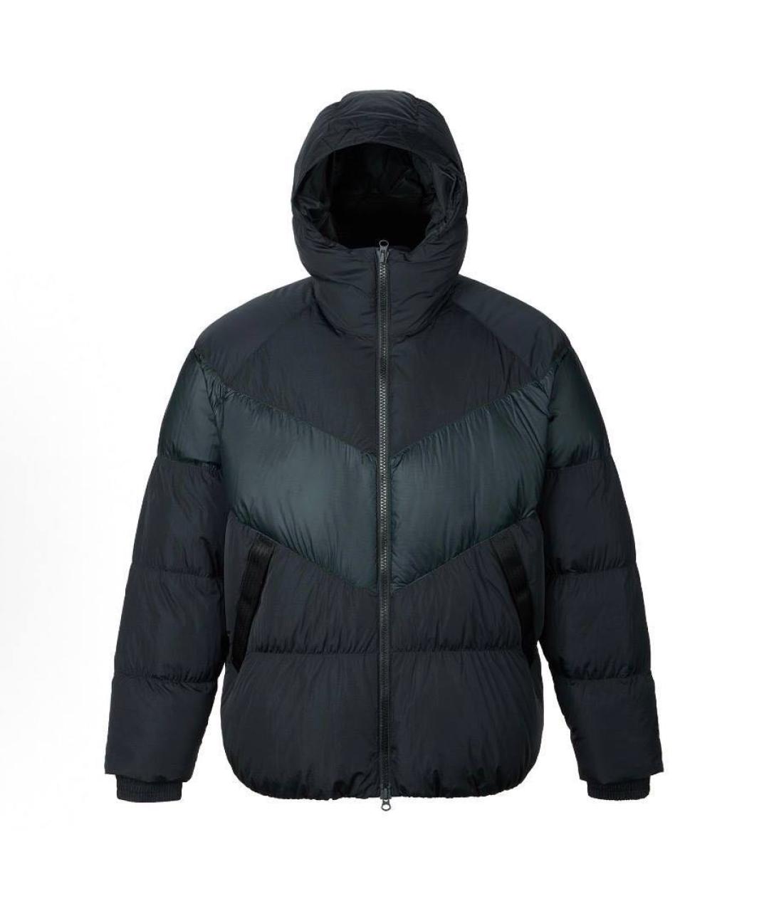 NIKE Черный пуховик, фото 1