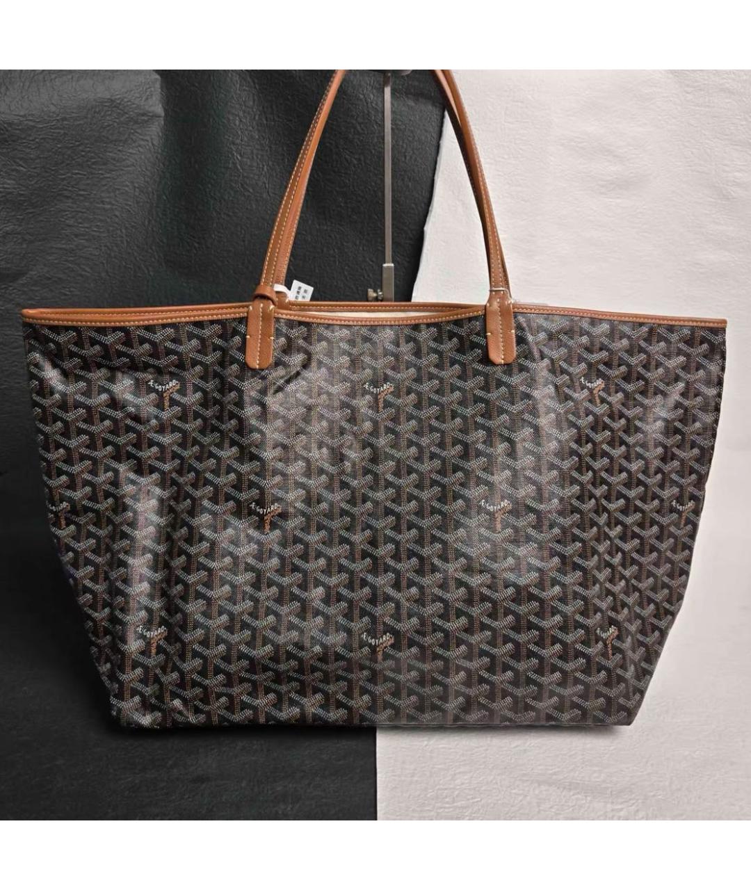 GOYARD Коричневая сумка тоут из канвы, фото 2