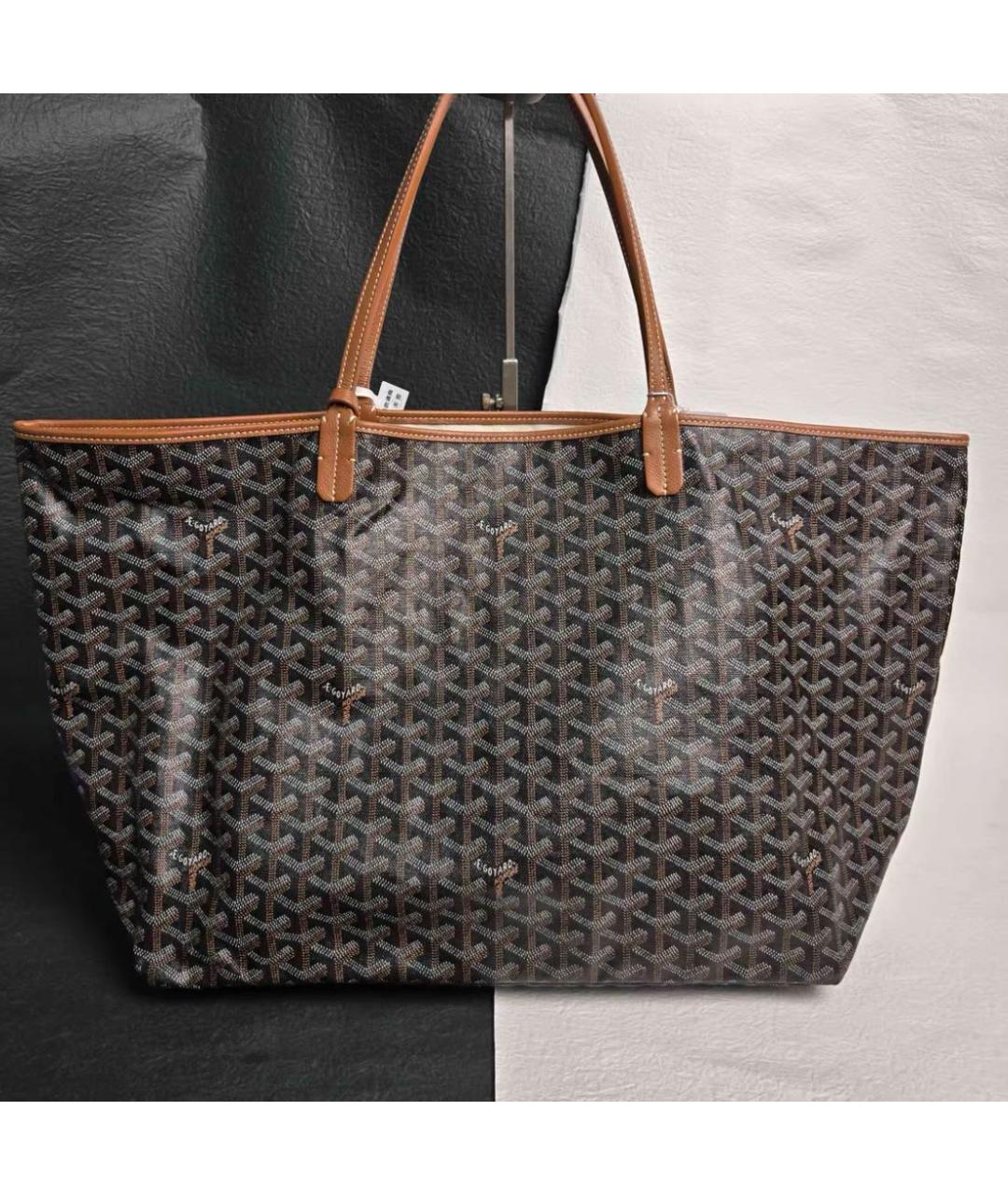 GOYARD Коричневая сумка тоут из канвы, фото 7