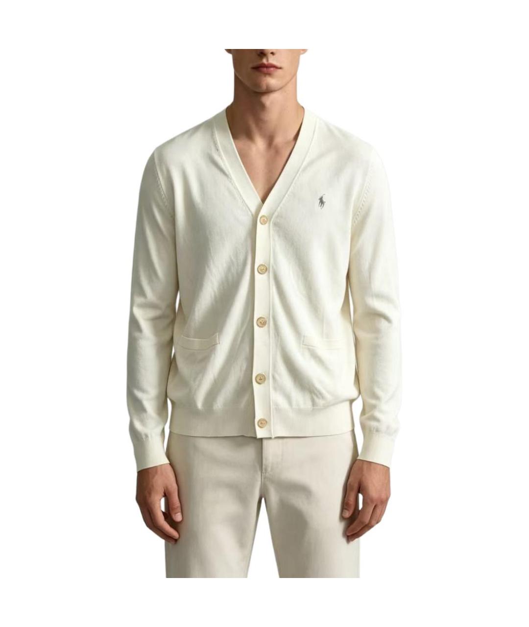 POLO RALPH LAUREN Белый кардиган, фото 5