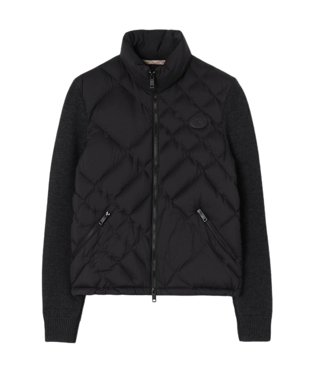 BURBERRY Черный пуховик, фото 1