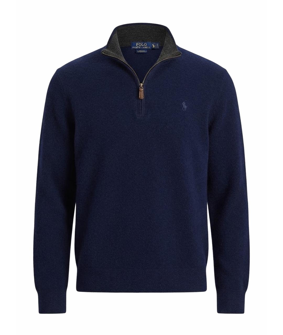 POLO RALPH LAUREN Темно-синий кашемировый джемпер / свитер, фото 1