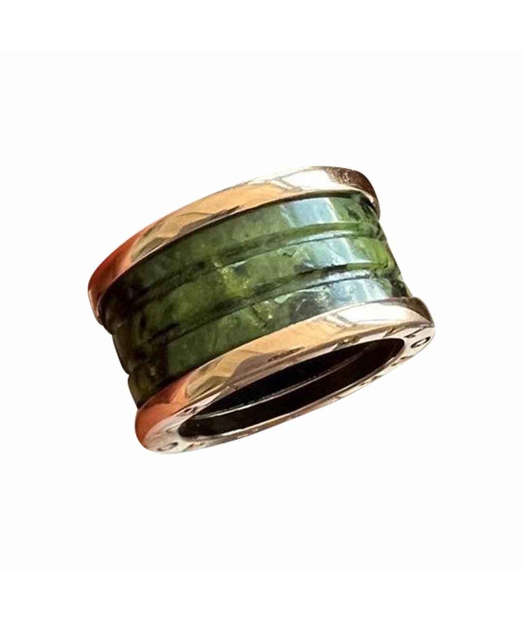 BVLGARI Зеленые кольцо из розового золота, фото 1