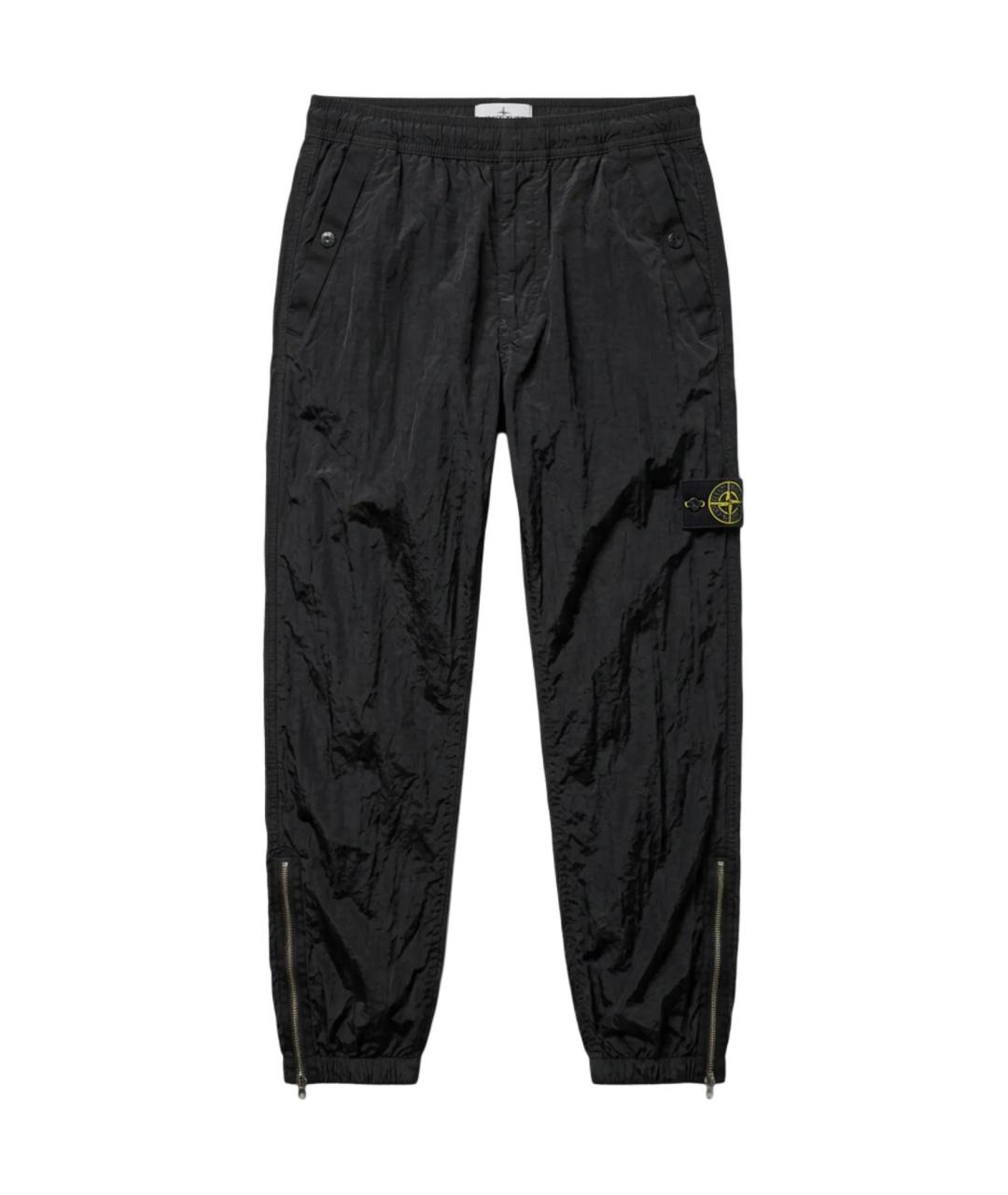 STONE ISLAND Черные брюки чинос, фото 1