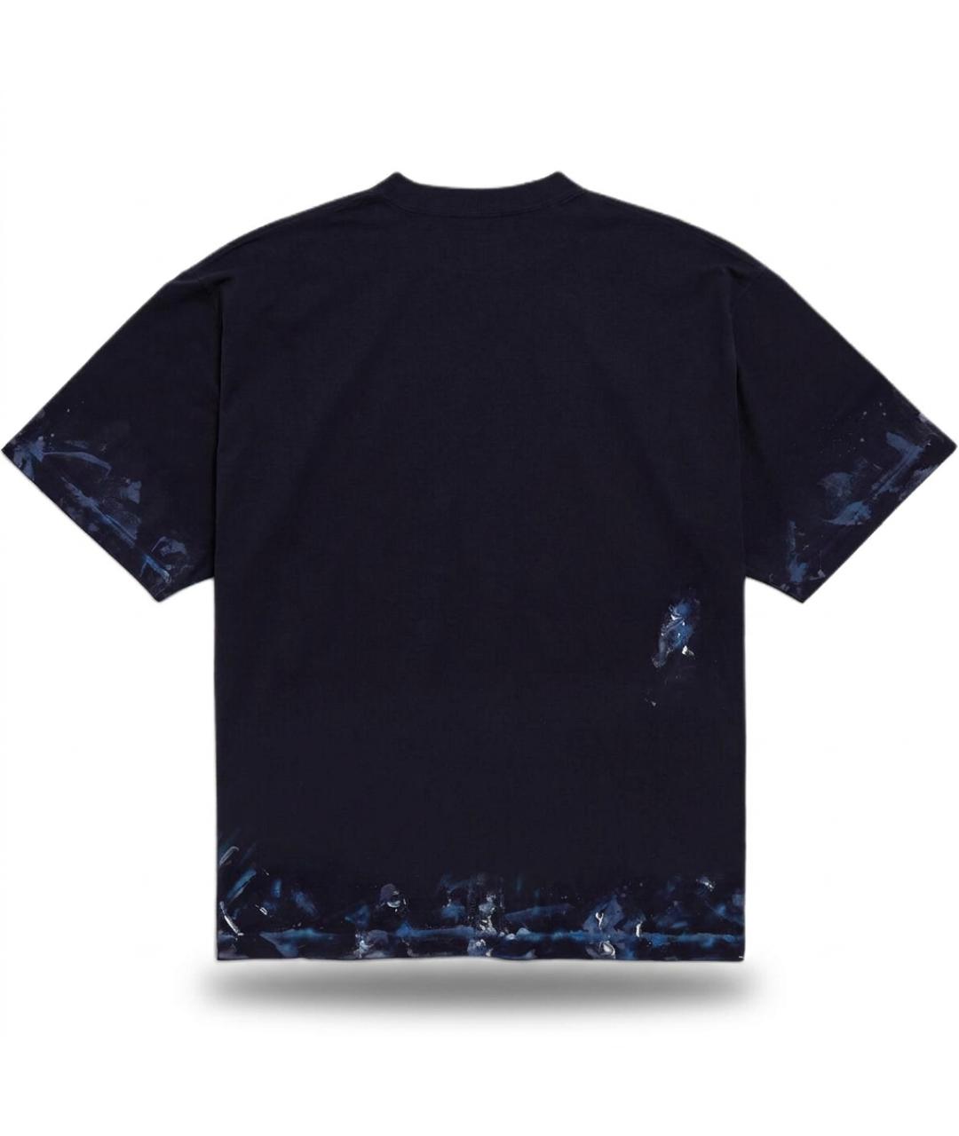 BALENCIAGA Темно-синяя футболка, фото 2