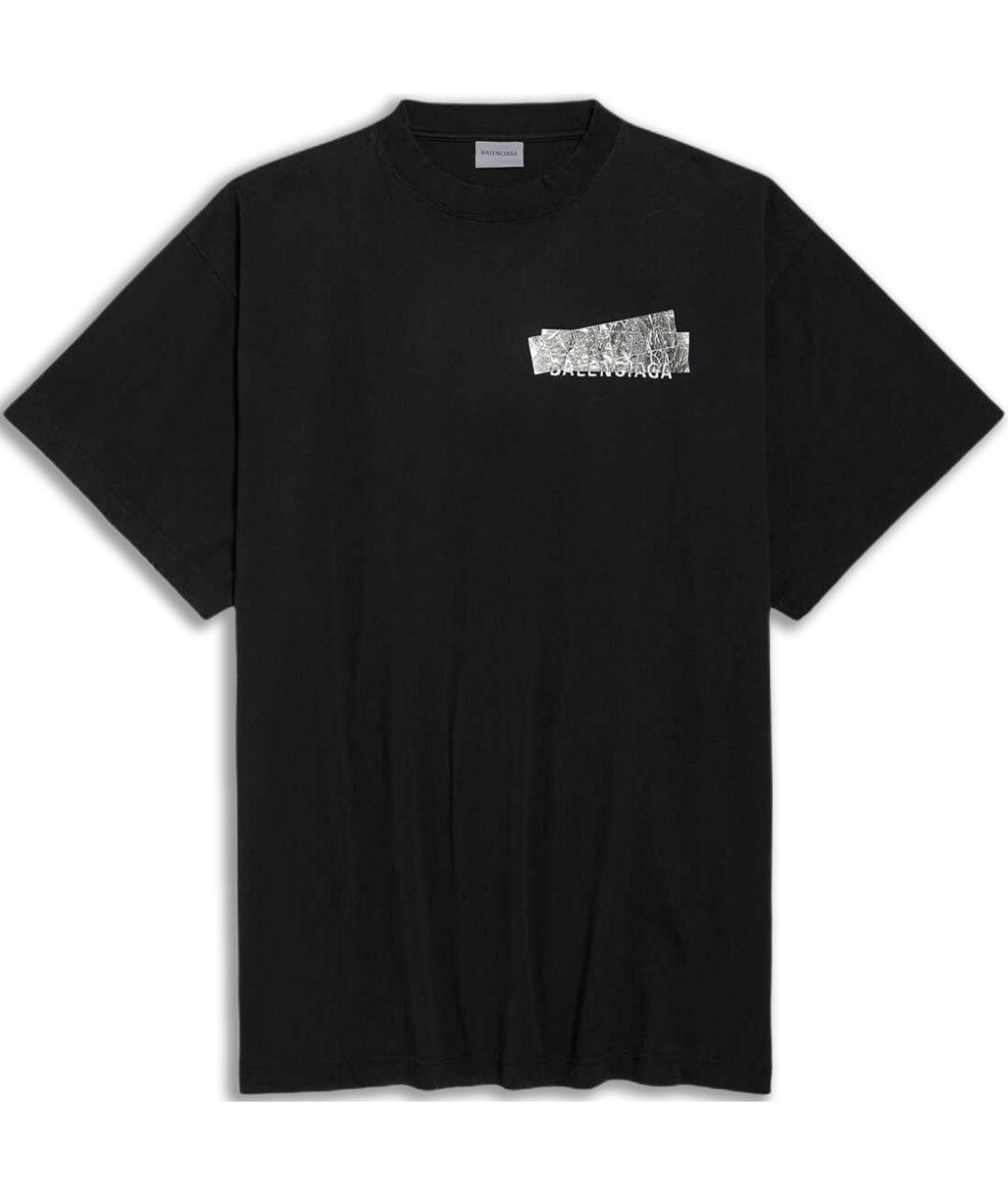 BALENCIAGA Черная футболка, фото 1
