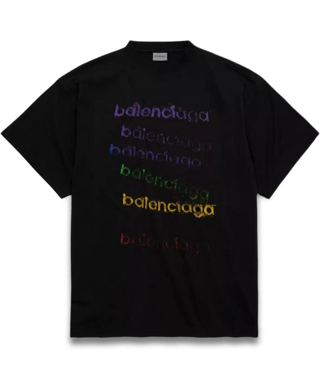 BALENCIAGA Черная футболка, фото 1