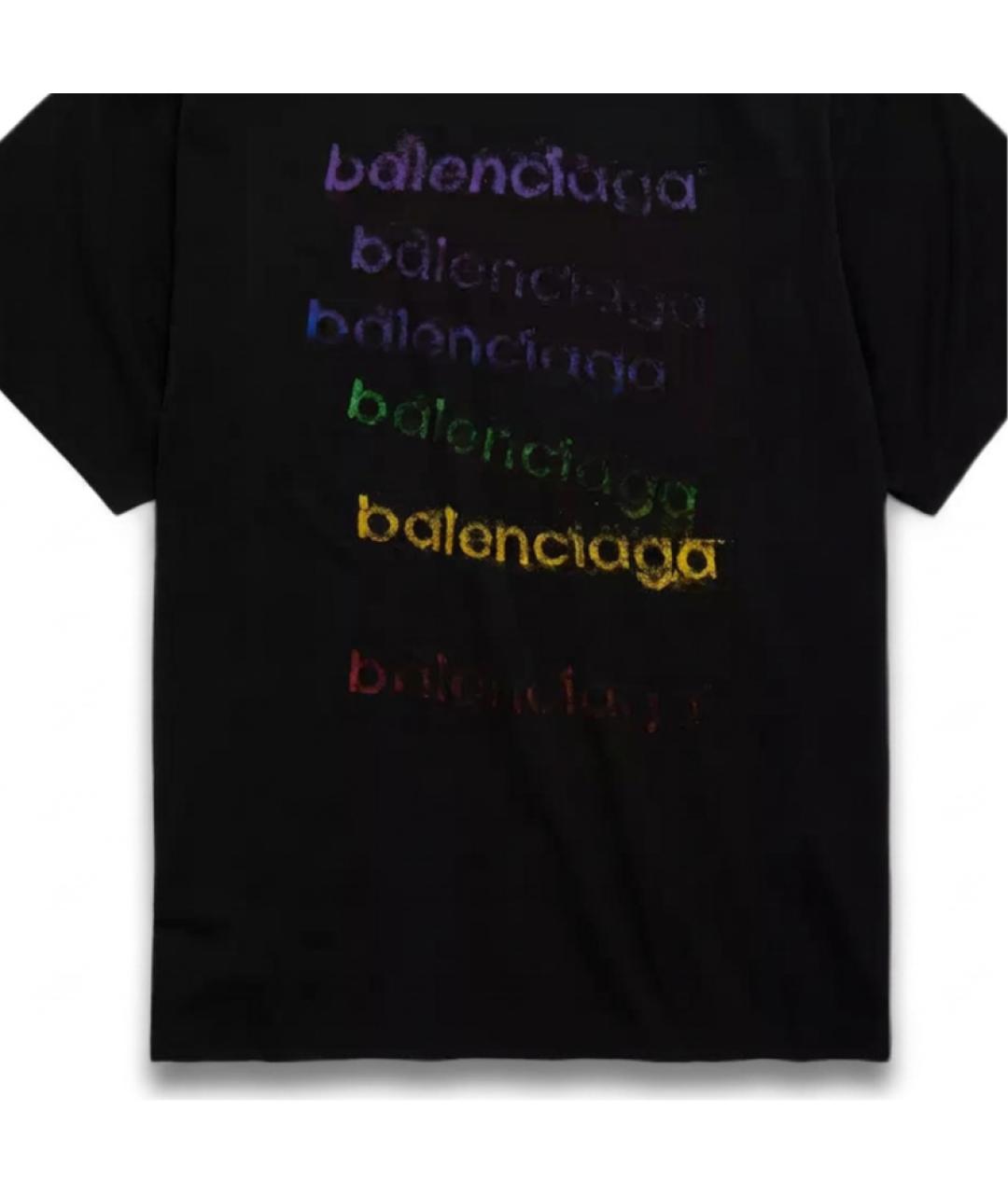 BALENCIAGA Черная футболка, фото 3