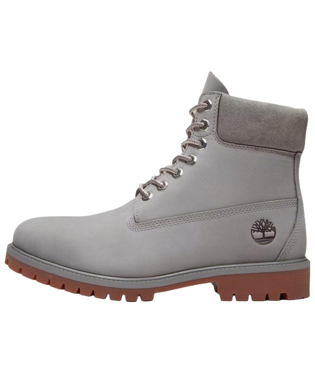 TIMBERLAND Серые нубуковые высокие ботинки, фото 2