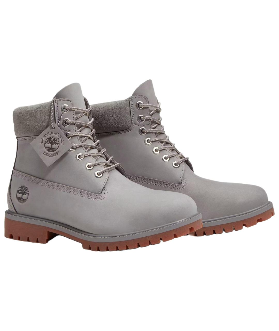 TIMBERLAND Серые нубуковые высокие ботинки, фото 3