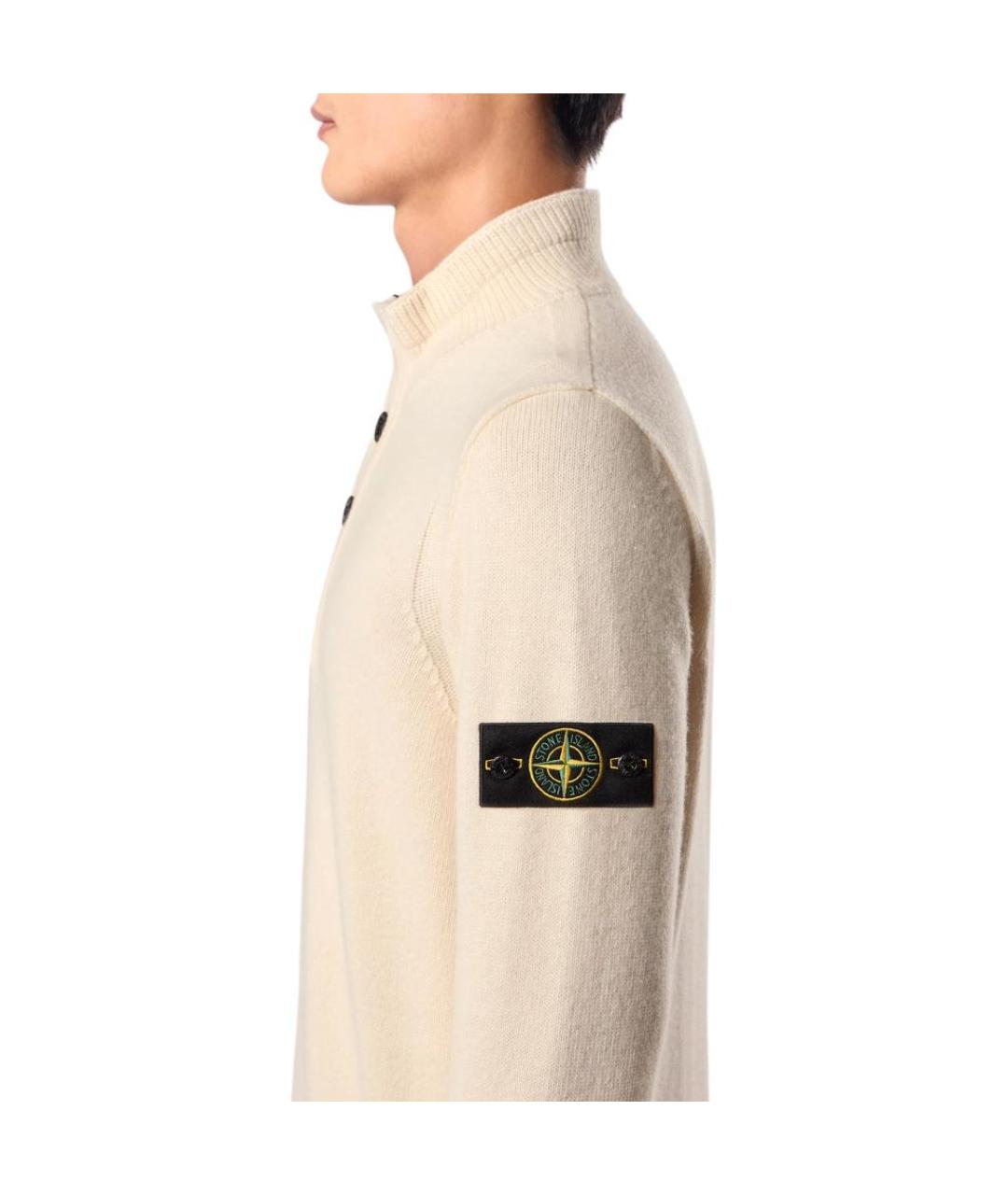 STONE ISLAND Бежевый джемпер / свитер, фото 5