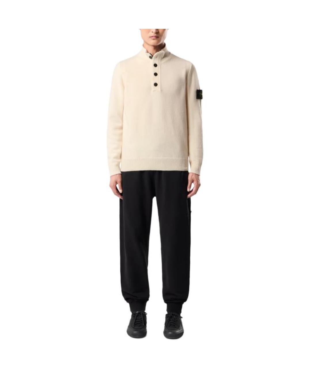 STONE ISLAND Бежевый джемпер / свитер, фото 3