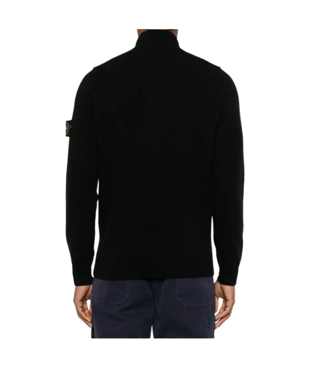 STONE ISLAND Черный джемпер / свитер, фото 4