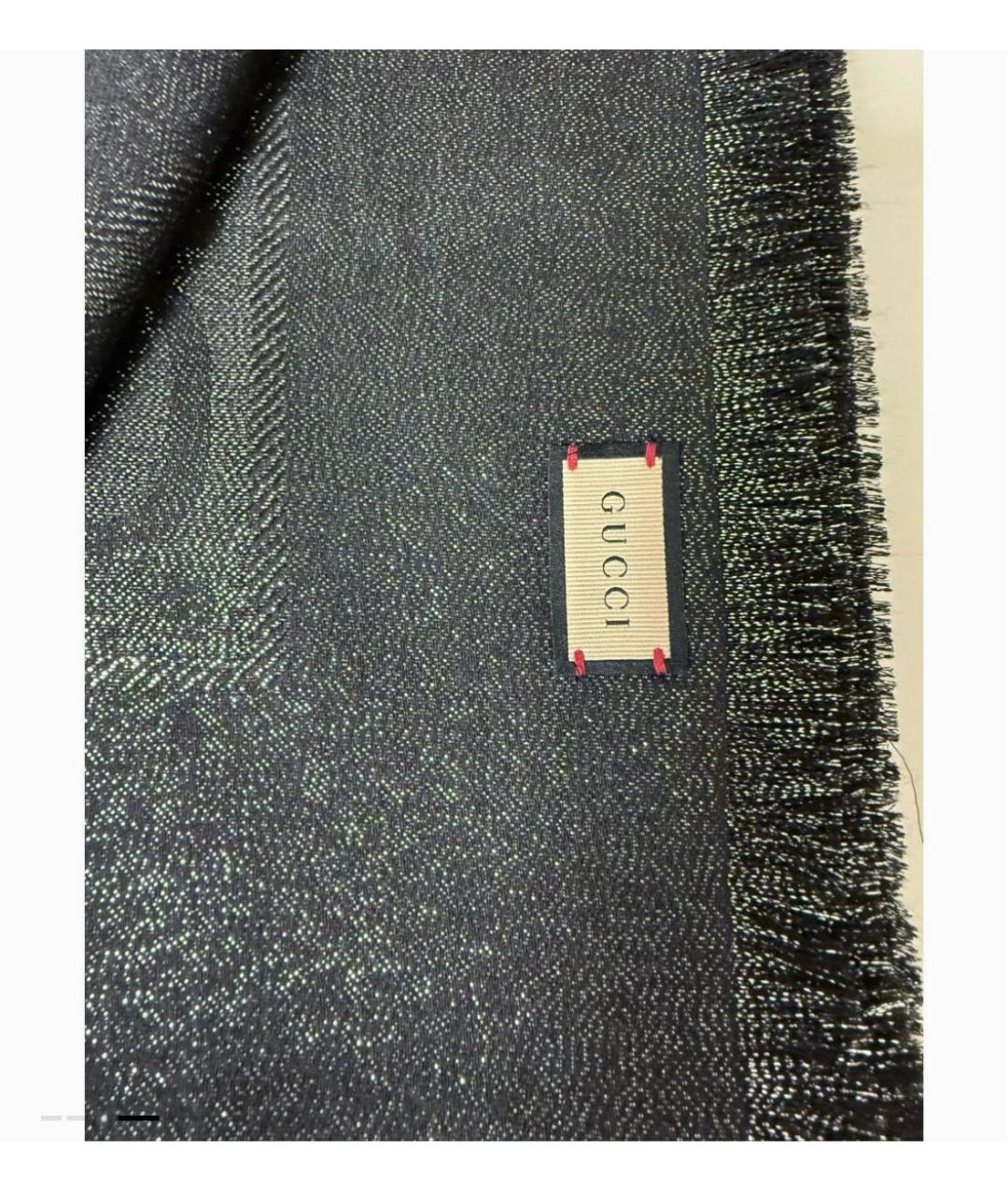 GUCCI Черный платок, фото 3