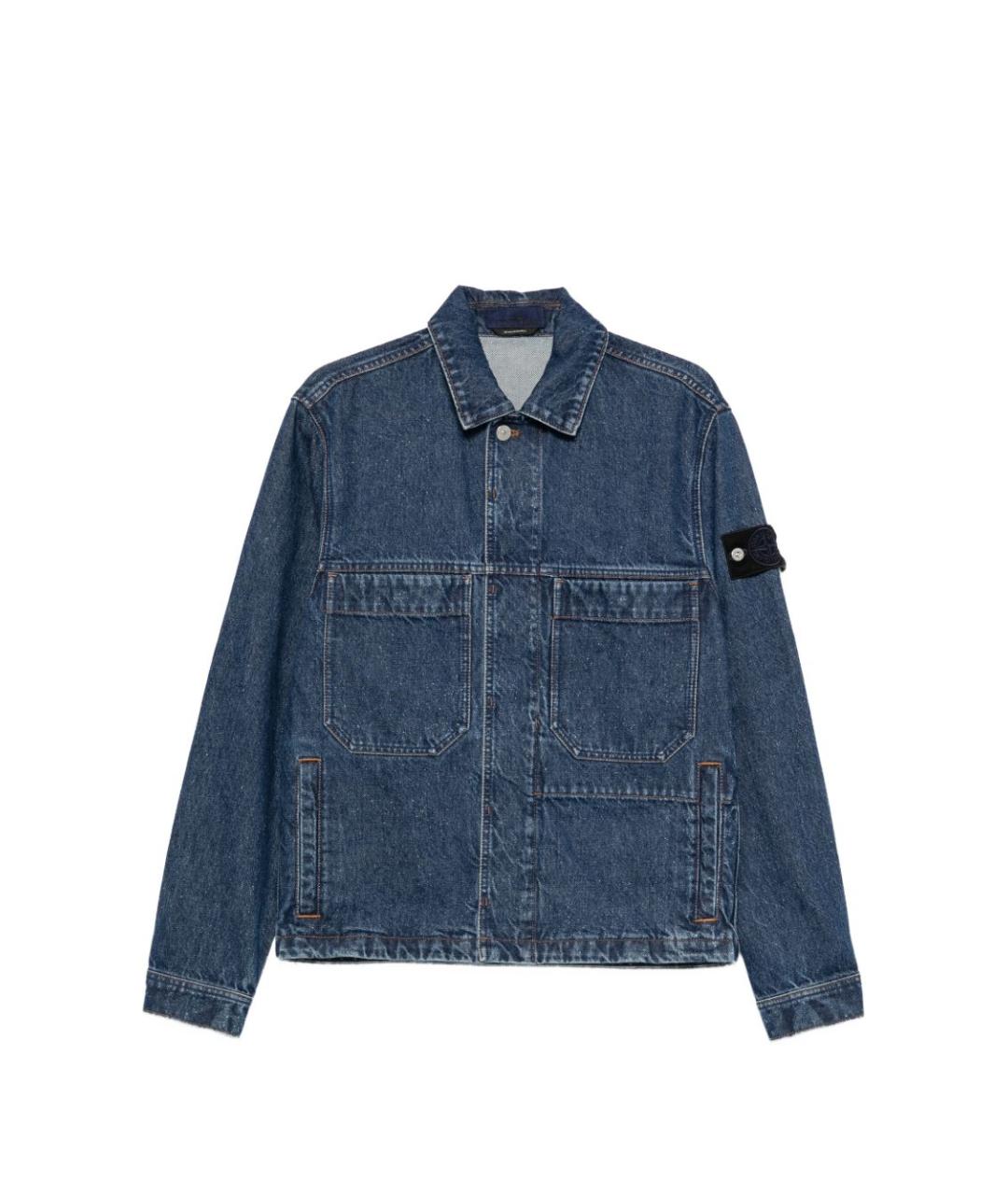 STONE ISLAND Синяя хлопковая куртка, фото 1