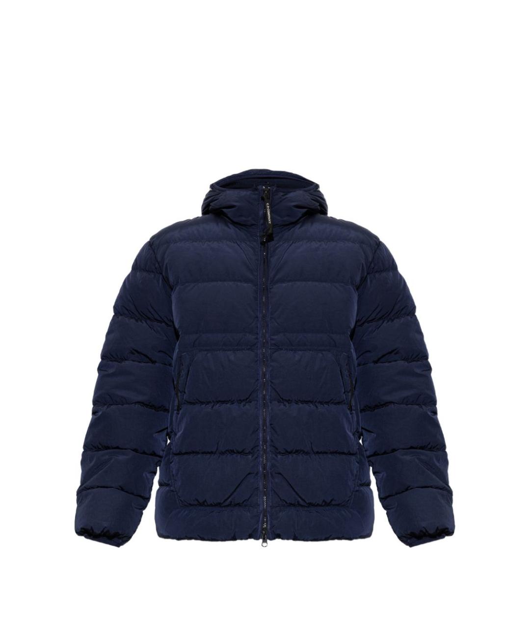 CP COMPANY Синий полиамидовый пуховик, фото 1