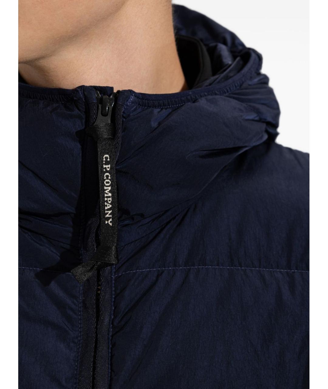 CP COMPANY Синий полиамидовый пуховик, фото 3
