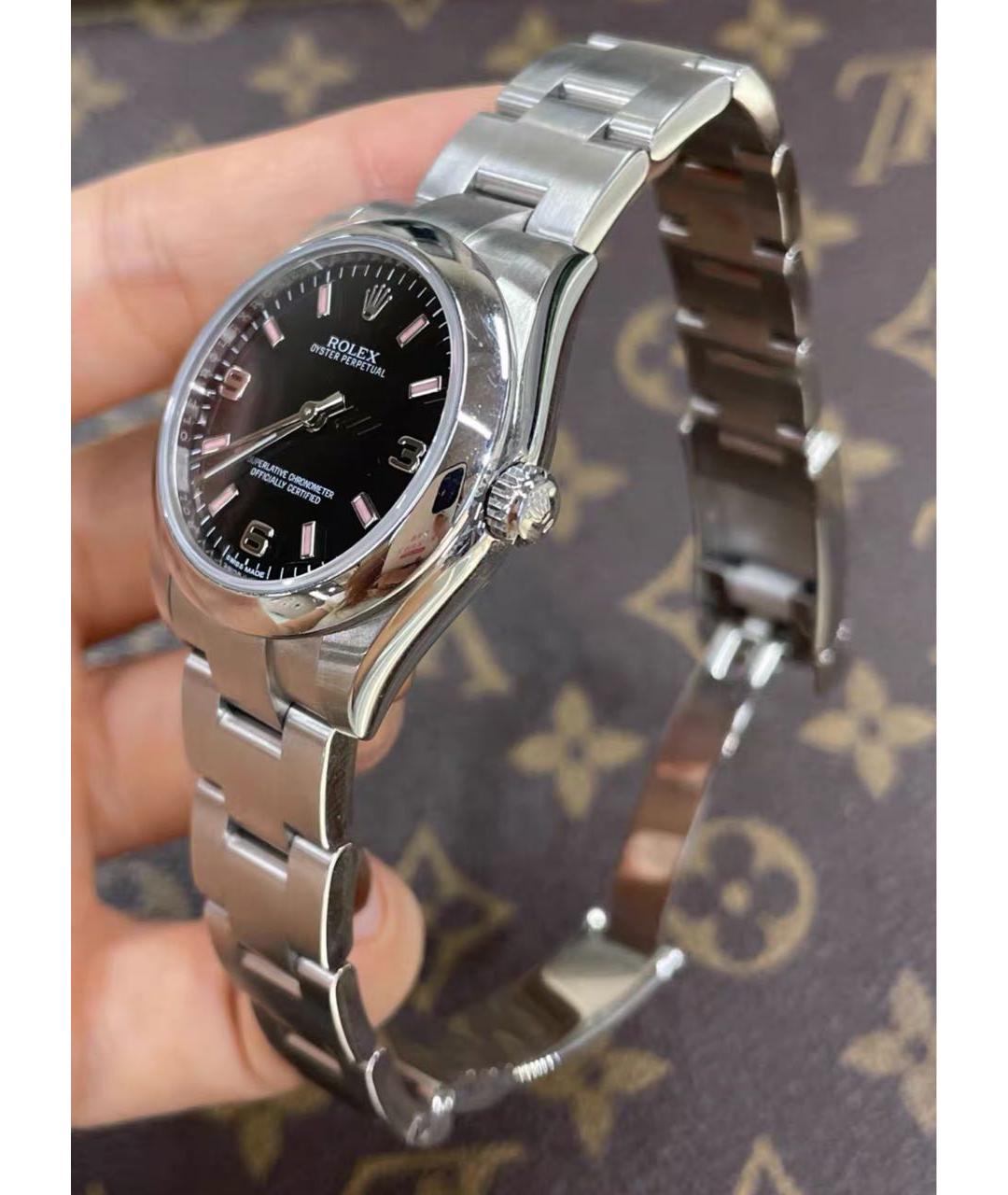 ROLEX Серебряные металлические часы, фото 5