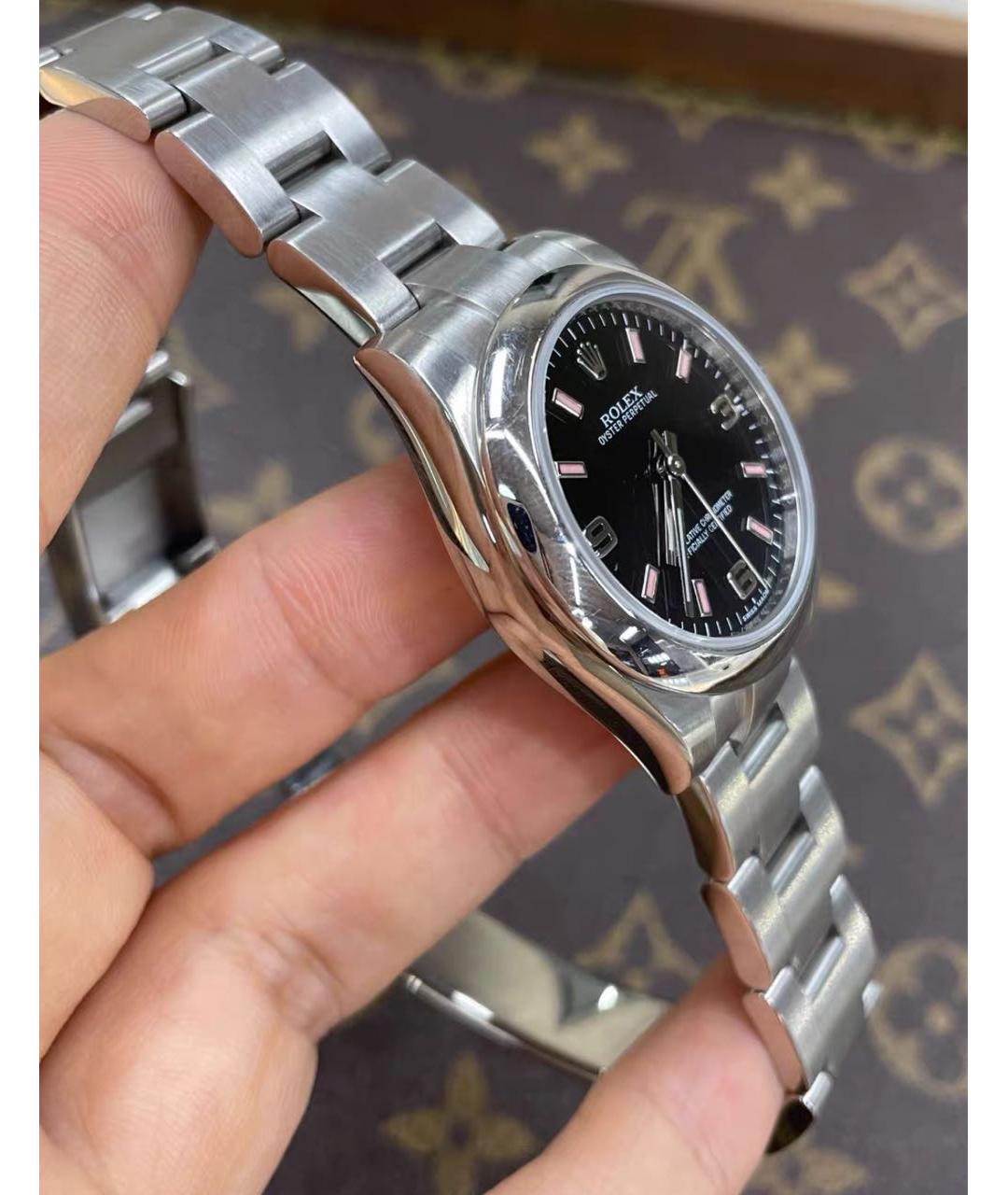 ROLEX Серебряные металлические часы, фото 4