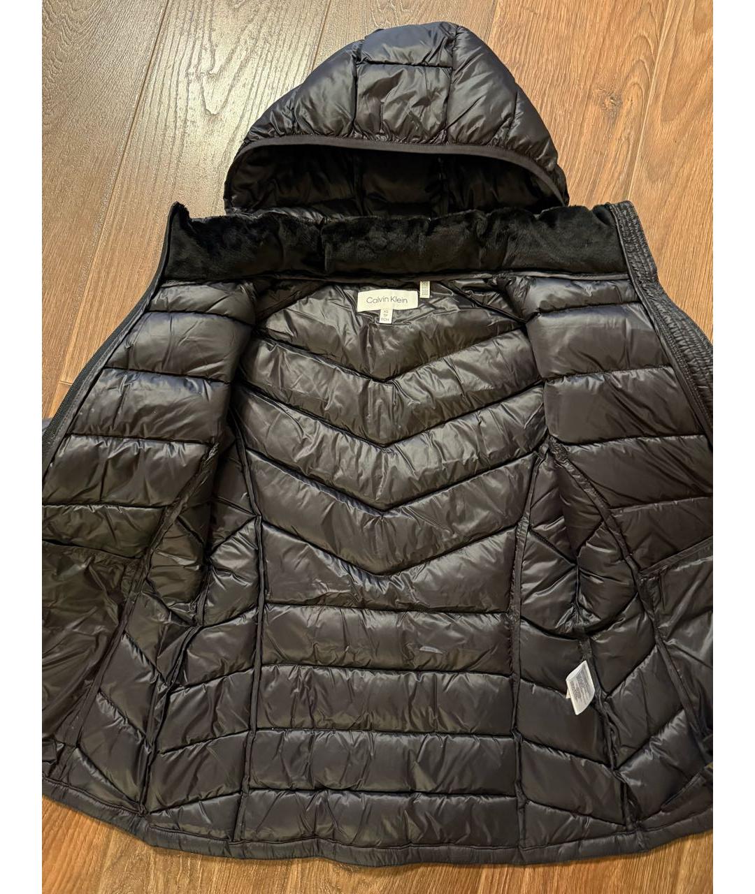 CALVIN KLEIN Черный пуховик, фото 4
