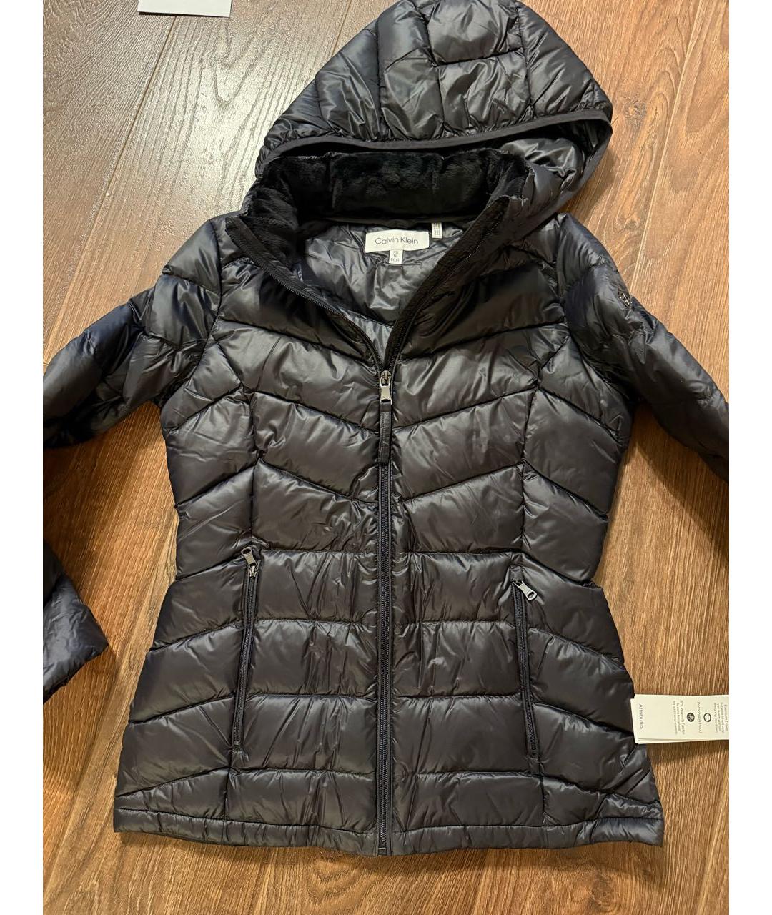 CALVIN KLEIN Черный пуховик, фото 7