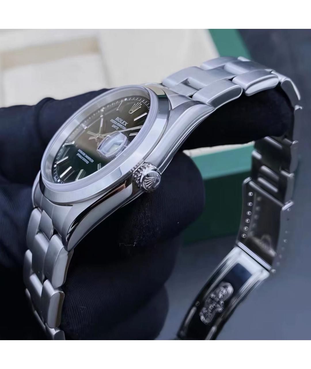 ROLEX Серебряные металлические часы, фото 5