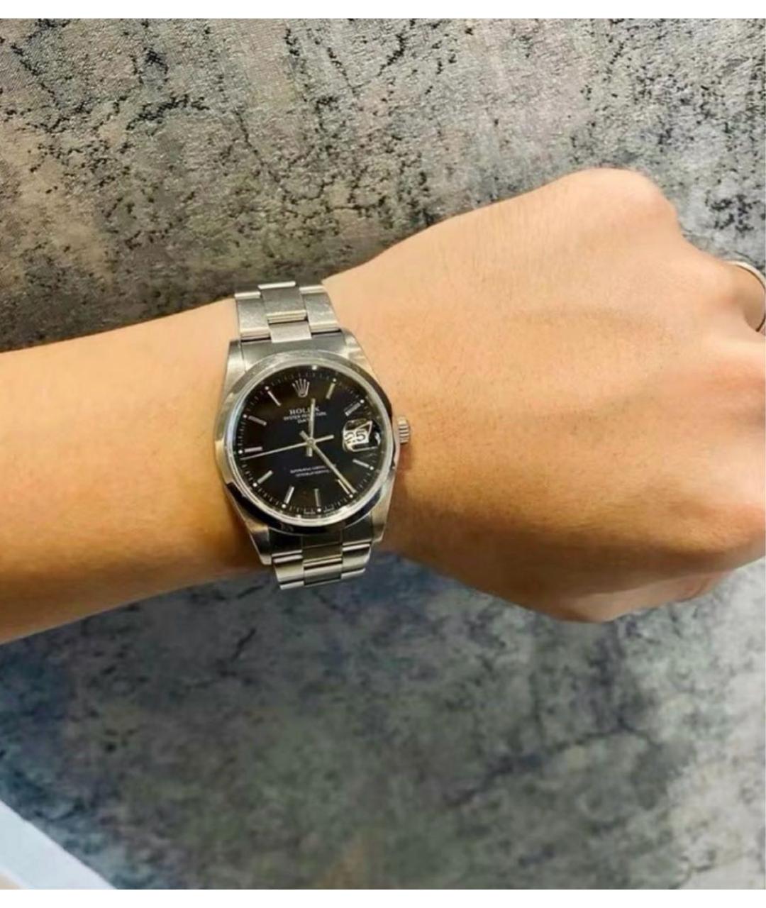 ROLEX Серебряные металлические часы, фото 8