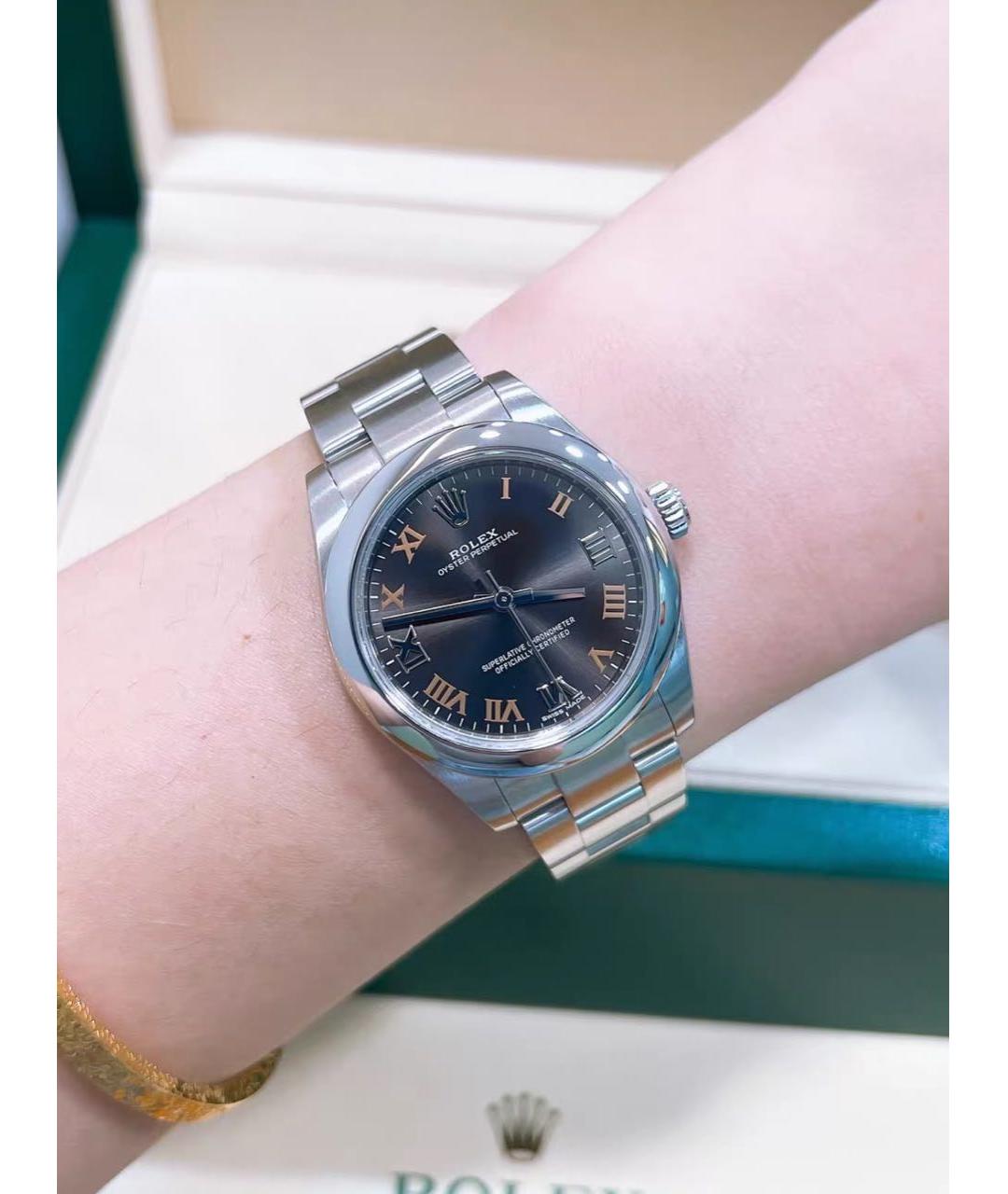 ROLEX Серебряные латунные часы, фото 4
