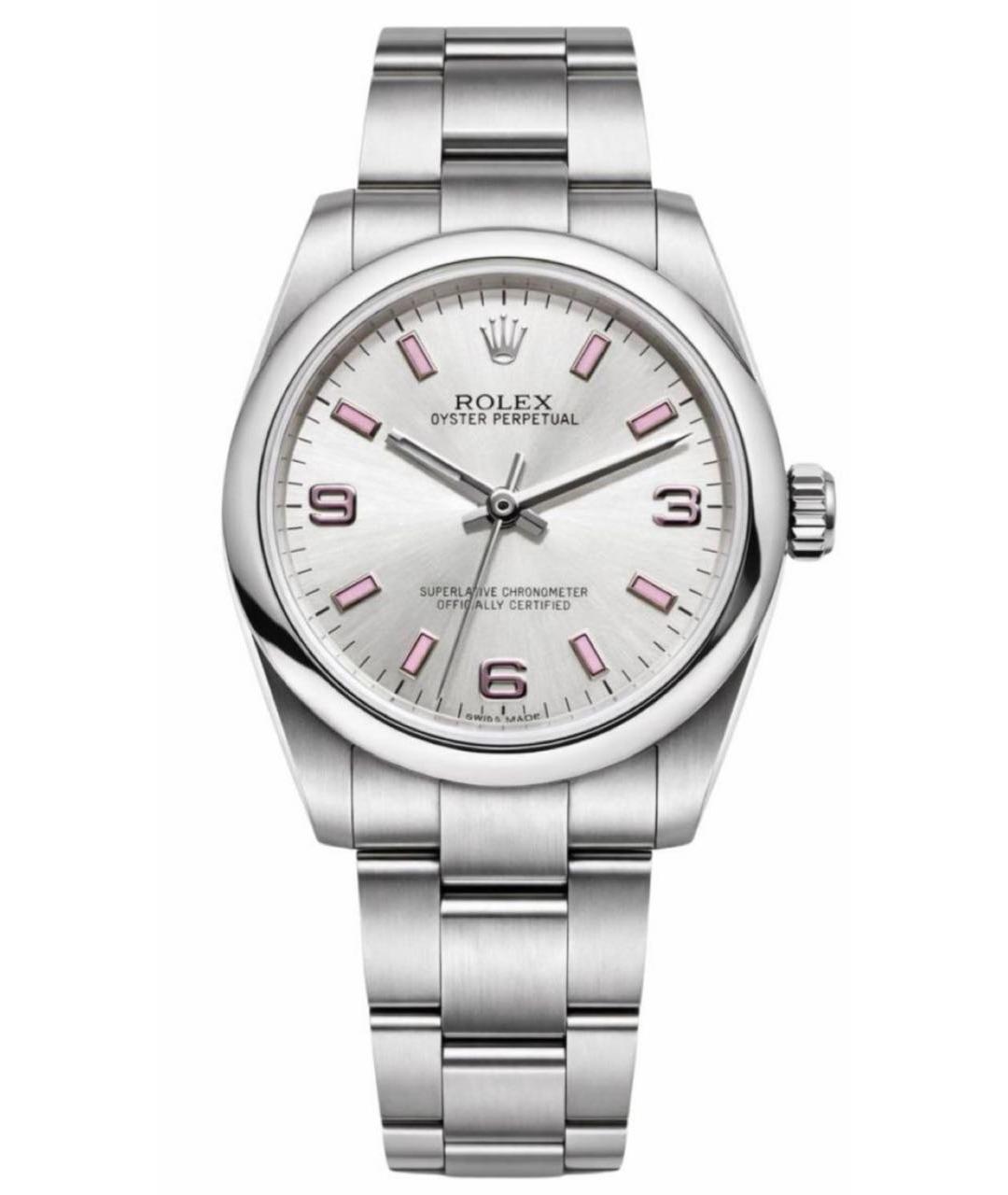 ROLEX Серебряные металлические часы, фото 1