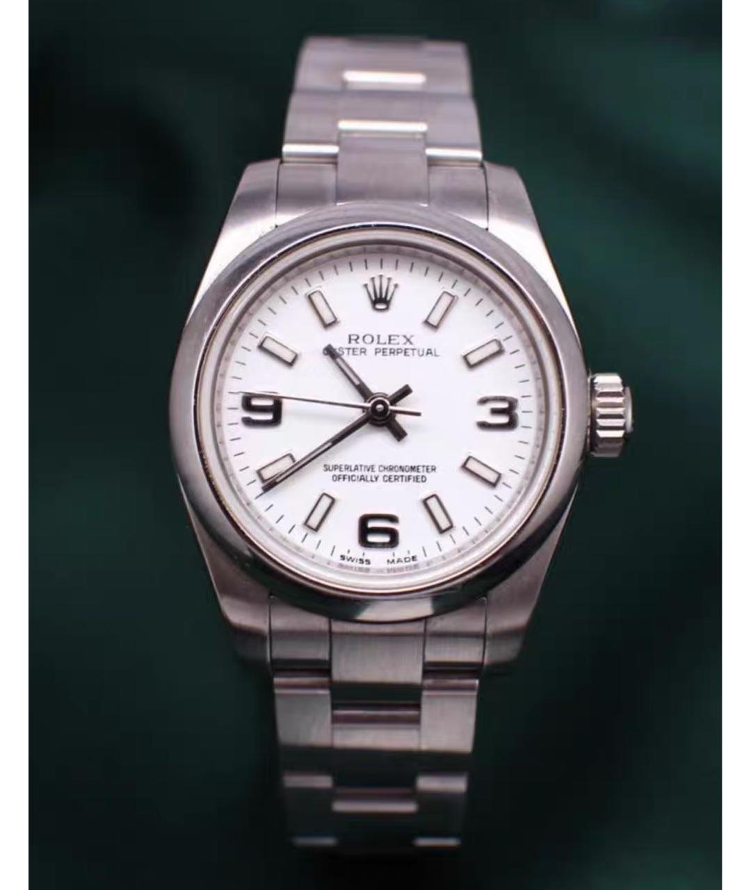 ROLEX Белые металлические часы, фото 2